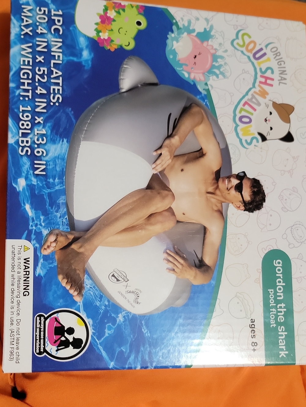 Squishmallows Gordon The Shark Pool Float - Picture 1 of 2